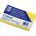 Esselte Pendaflex Corp. Oxford® Rule Index Cards 7321CAN, 3" x 5", Canary, 100/Pack 7321CAN